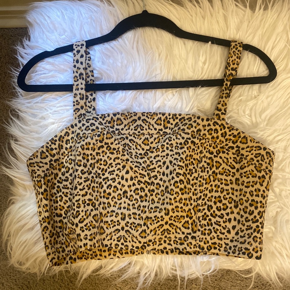 Cheetah crop top